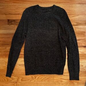 Black Heather Wool Sweater
